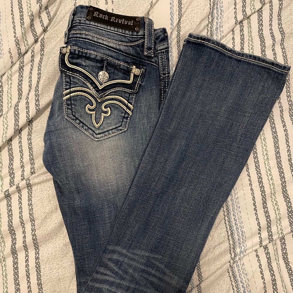 Rock Revival Anja Boot Jean Size 27